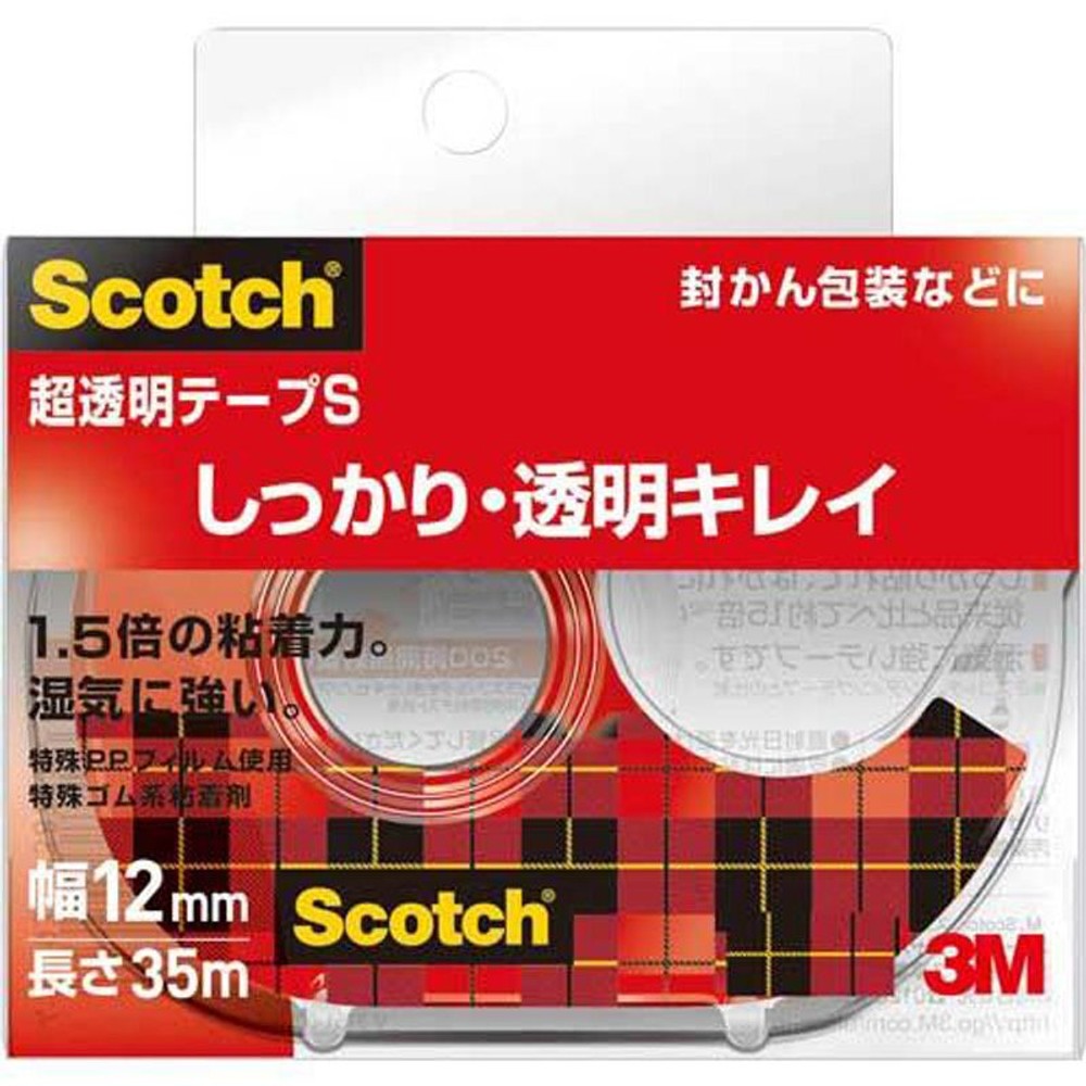 3M　超透明テープS　ディスペンサー, その他カラー１, 12mm