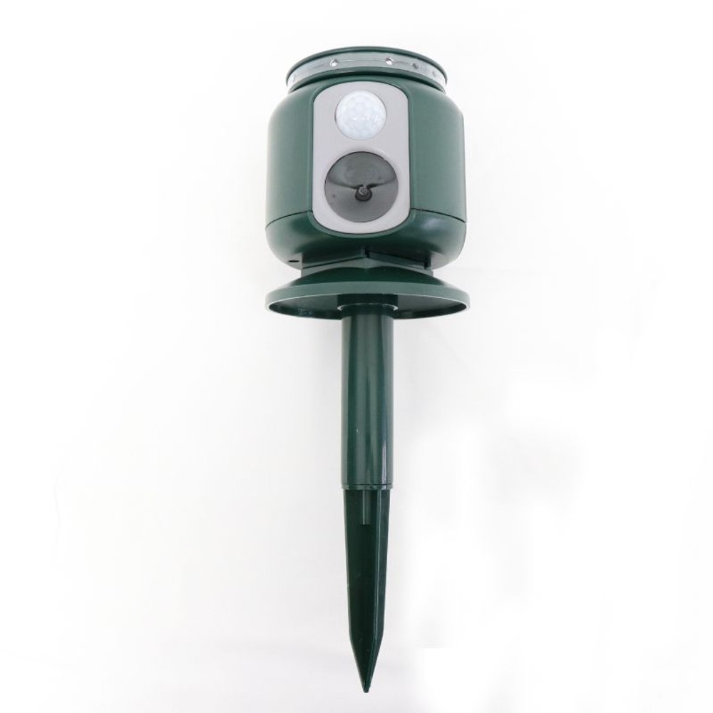 ＨＩＲＯ 充電式ソーラーパネル動物撃退器　６個セット　ＨＲＳー４０９７　害獣対策, グリーン, 6個セット