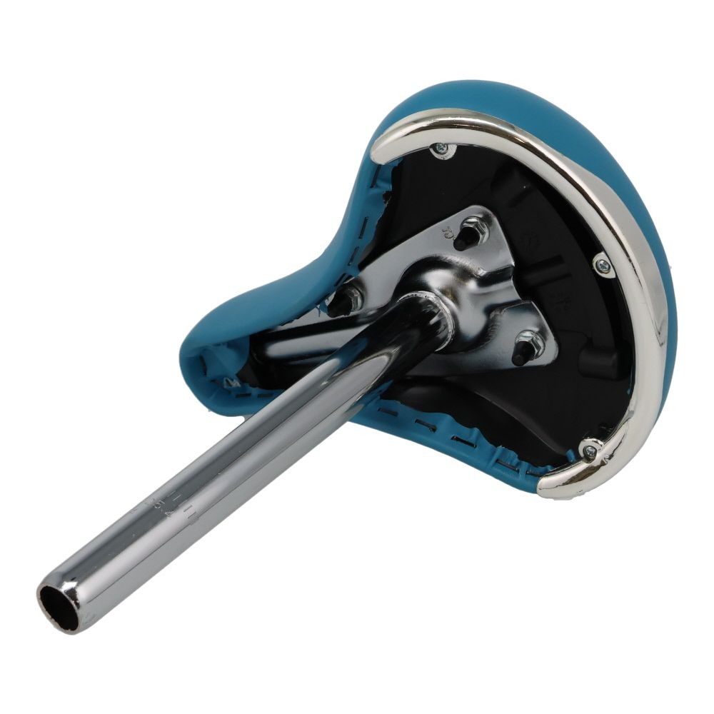 子供車用サドル　ポスト付, グレー, ポスト径25.4mm