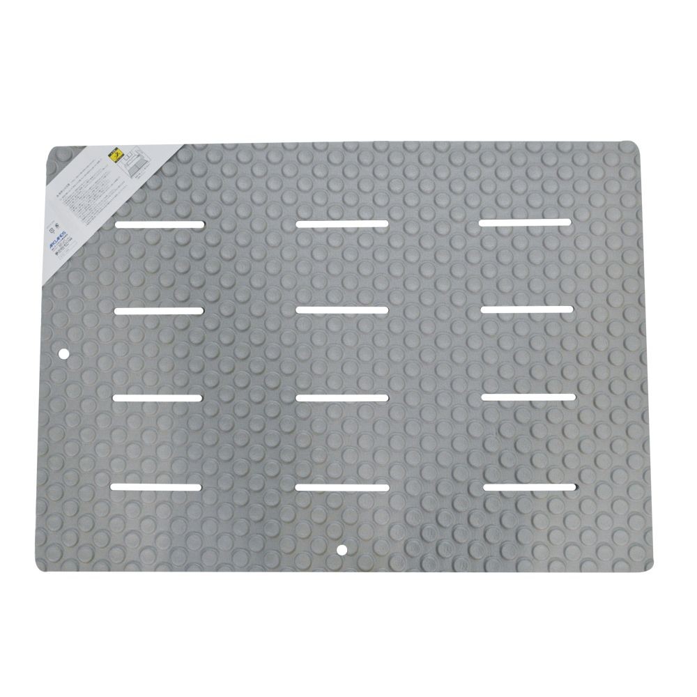 抗菌お風呂マット, グレー, 約85&times;60&times;2cm