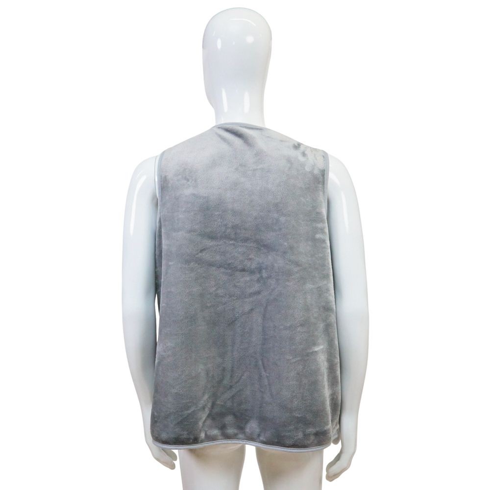 WIZ'A　ウィザ　ベストタイプの着る毛布　グレー, グレー, 着丈70cm