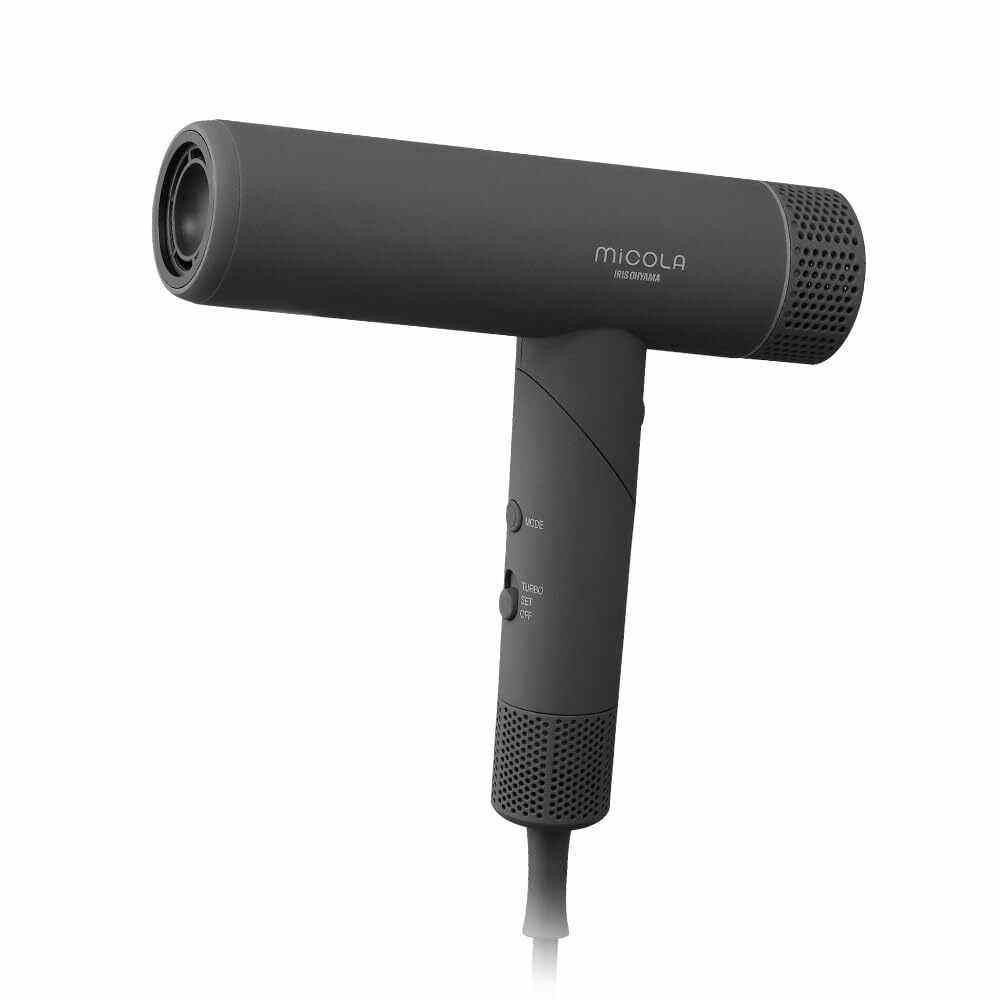 アイリスオーヤマ イオンドライヤー HDR-M401-H, ダークグレー, 幅191mm&times;奥行52mm&times;高さ20mm