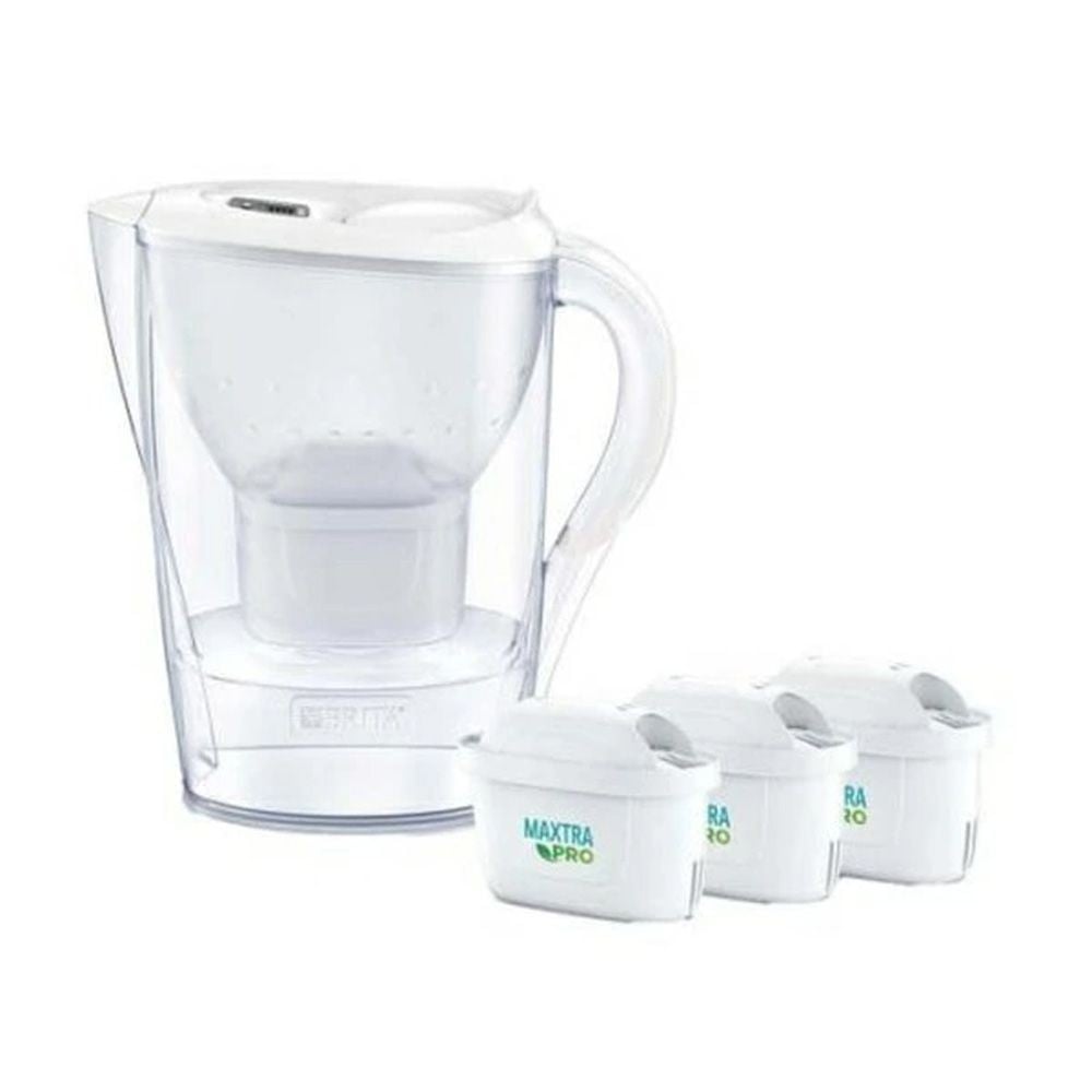BRITA マレーラマクストラプロカートリッジ 3個付き ホワイト, ホワイト, 幅258mm&times;奥行105mm&times;高さ258mm