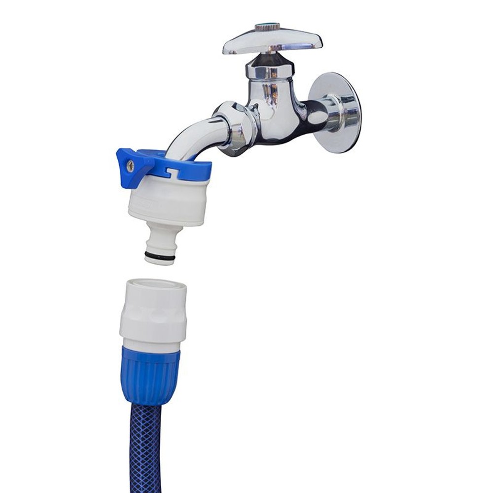 タカギ　パチットラクロック蛇口, ホワイト＋ブルー, その他サイズ１