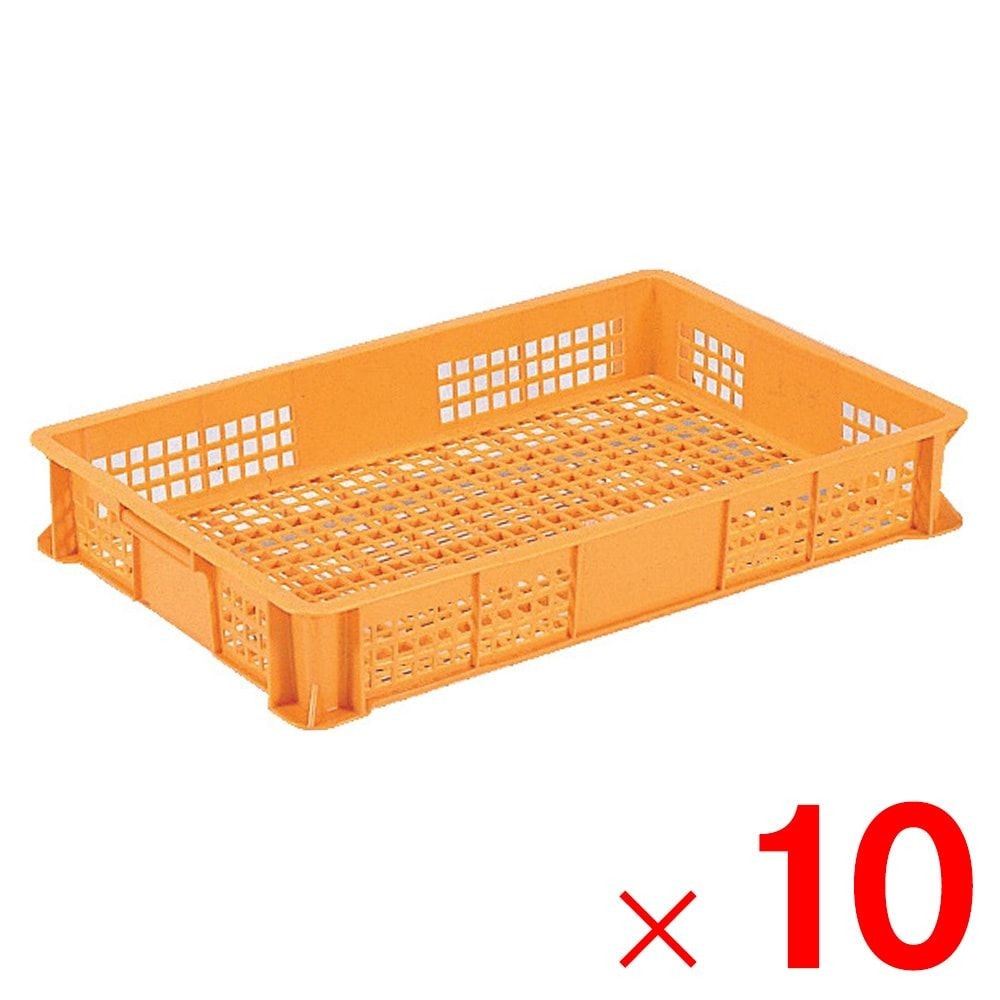 サンコー サンテナー B#30-5 オレンジ 102752-00 &times;10個セット【メーカー直送・代引不可】【法人限定】【日祝配送不可・時間指定不可】, オレンジ, 10P