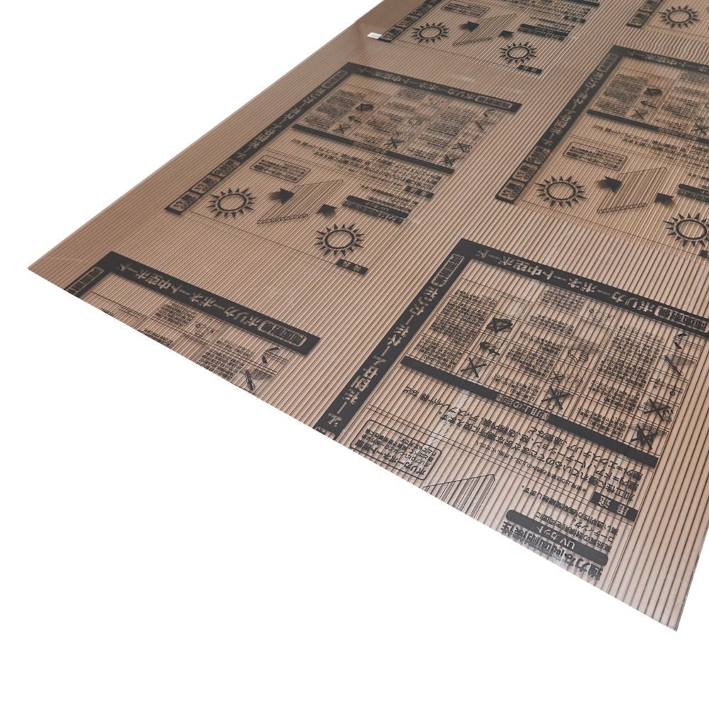 両面耐候ポリカ中空　４．５mm厚 ブラウン, ブラウン(910), 長さ910mm