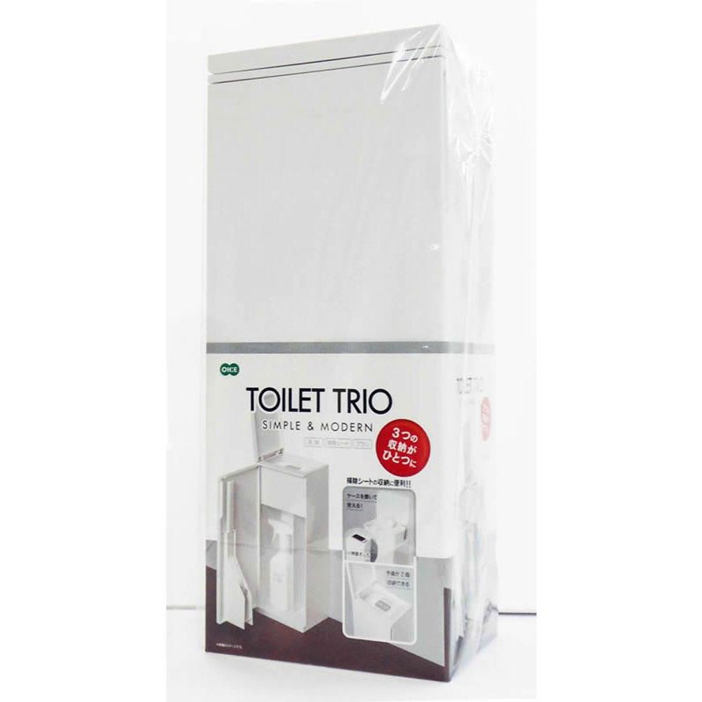 トイレ収納ボックス　Newトイレトリオ123, ホワイト, 41cm