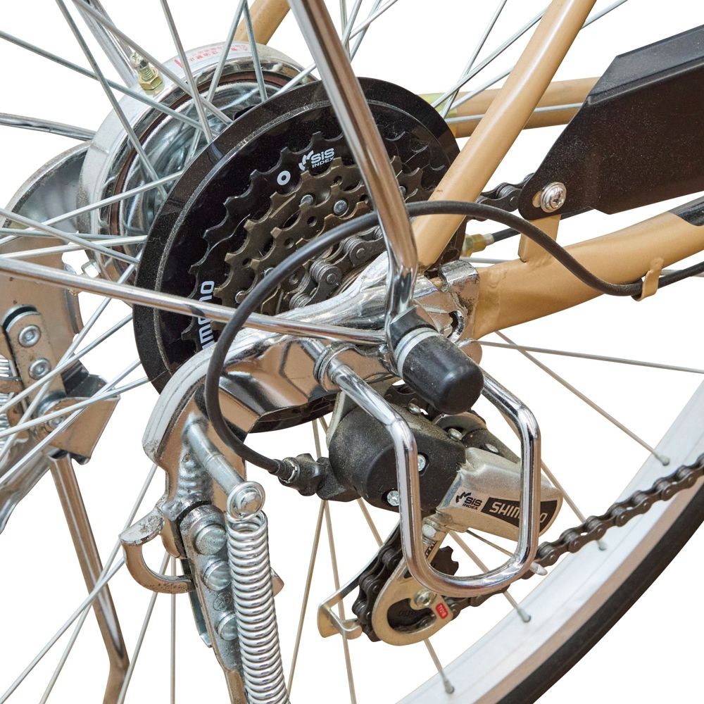 ２６インチ軽快車 外装6段変速　エイジング, コルクブラウン, 26インチ 外装6段