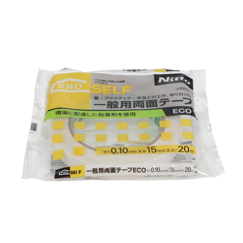 ニトムズ 一般用両面テープECO 15mm&times;20m, 一般用, 15mm&times;20m