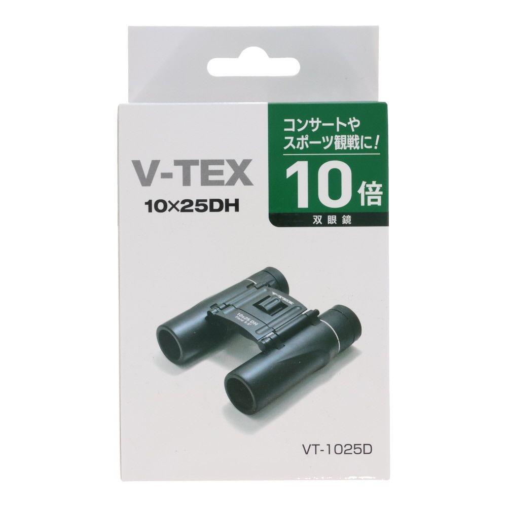 ケンコー　双眼鏡　ＶーＴＥＸ　１０&times;２５ＤＨ　１０倍&times;２５ｍｍ, ブラック, 10倍