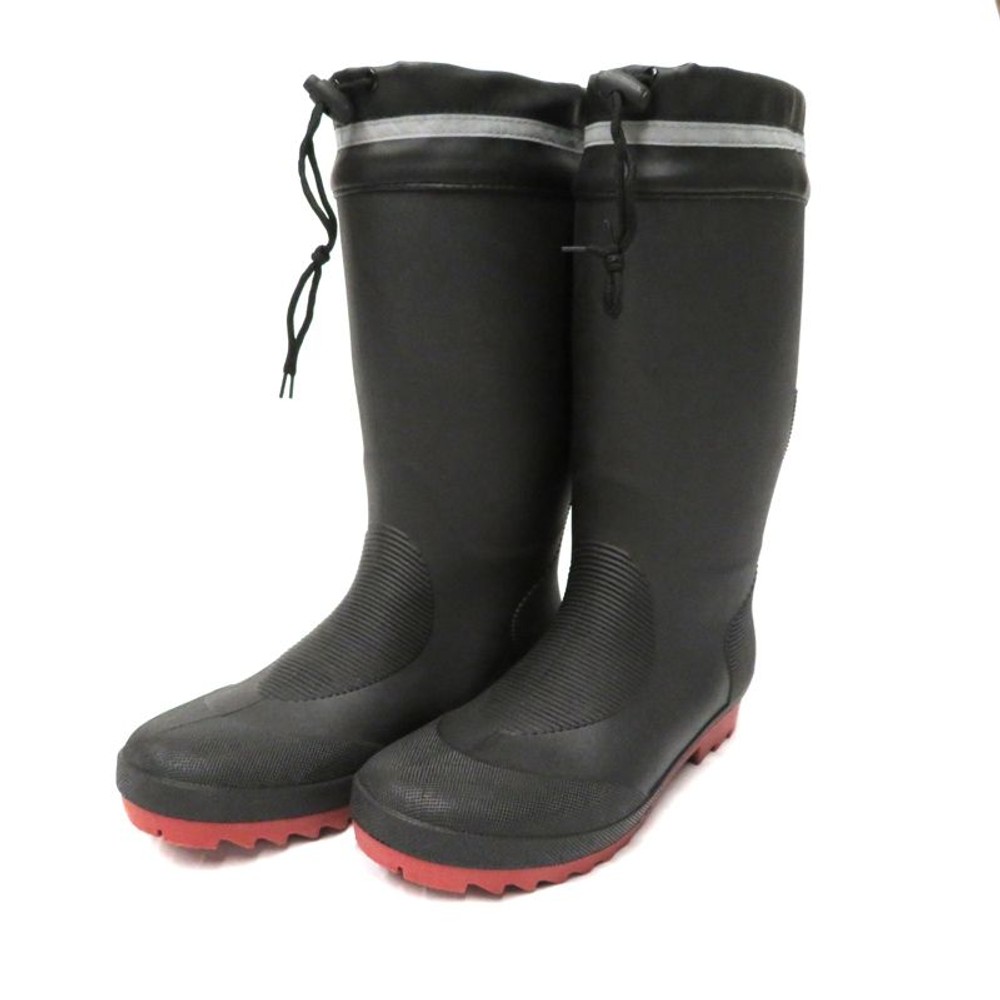 軽くて耐滑にすぐれた長靴, ブラック（3L）, M(24.5〜25cm)