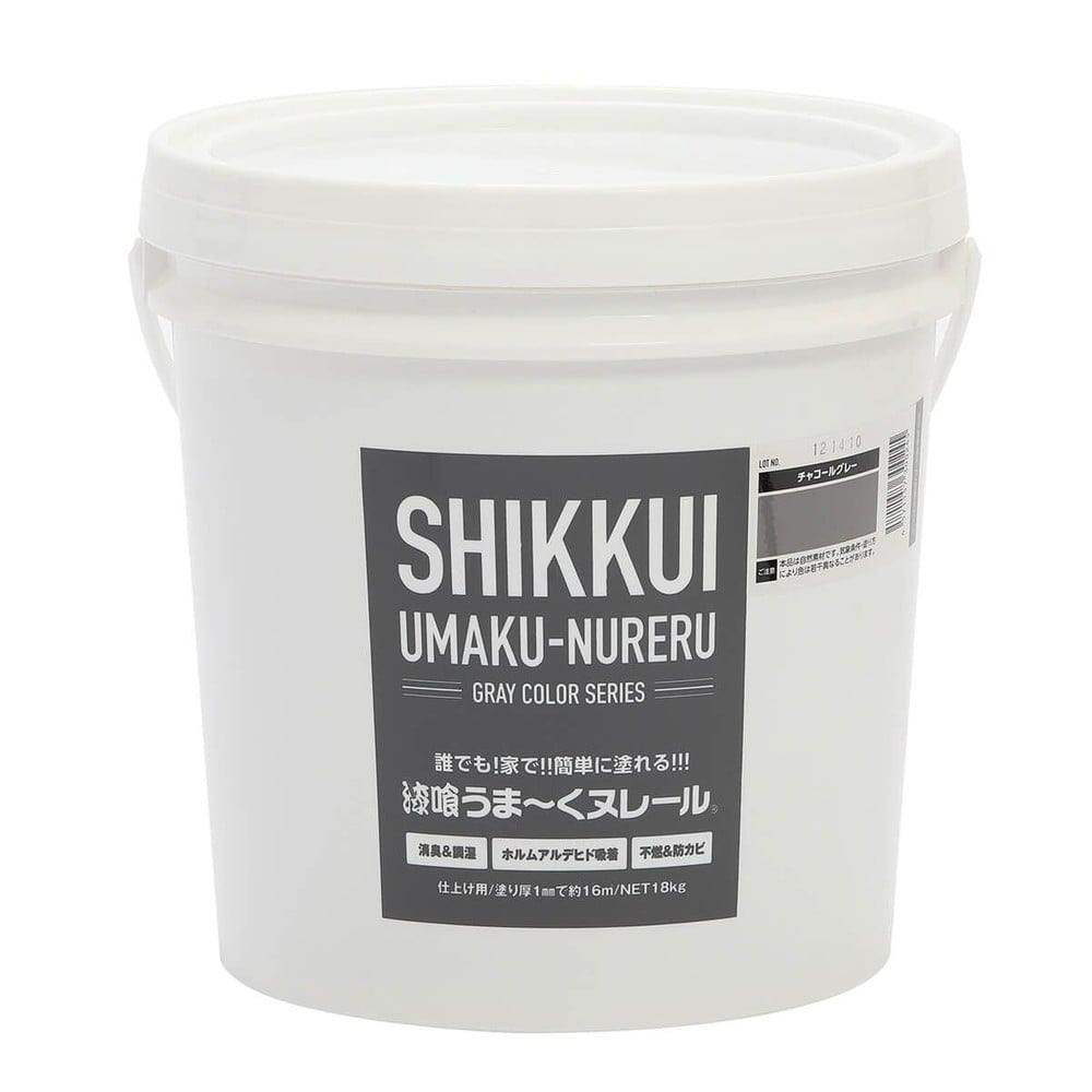日本プラスター 漆喰うま〜くヌレール 18kg 各色, 白色, 18kg