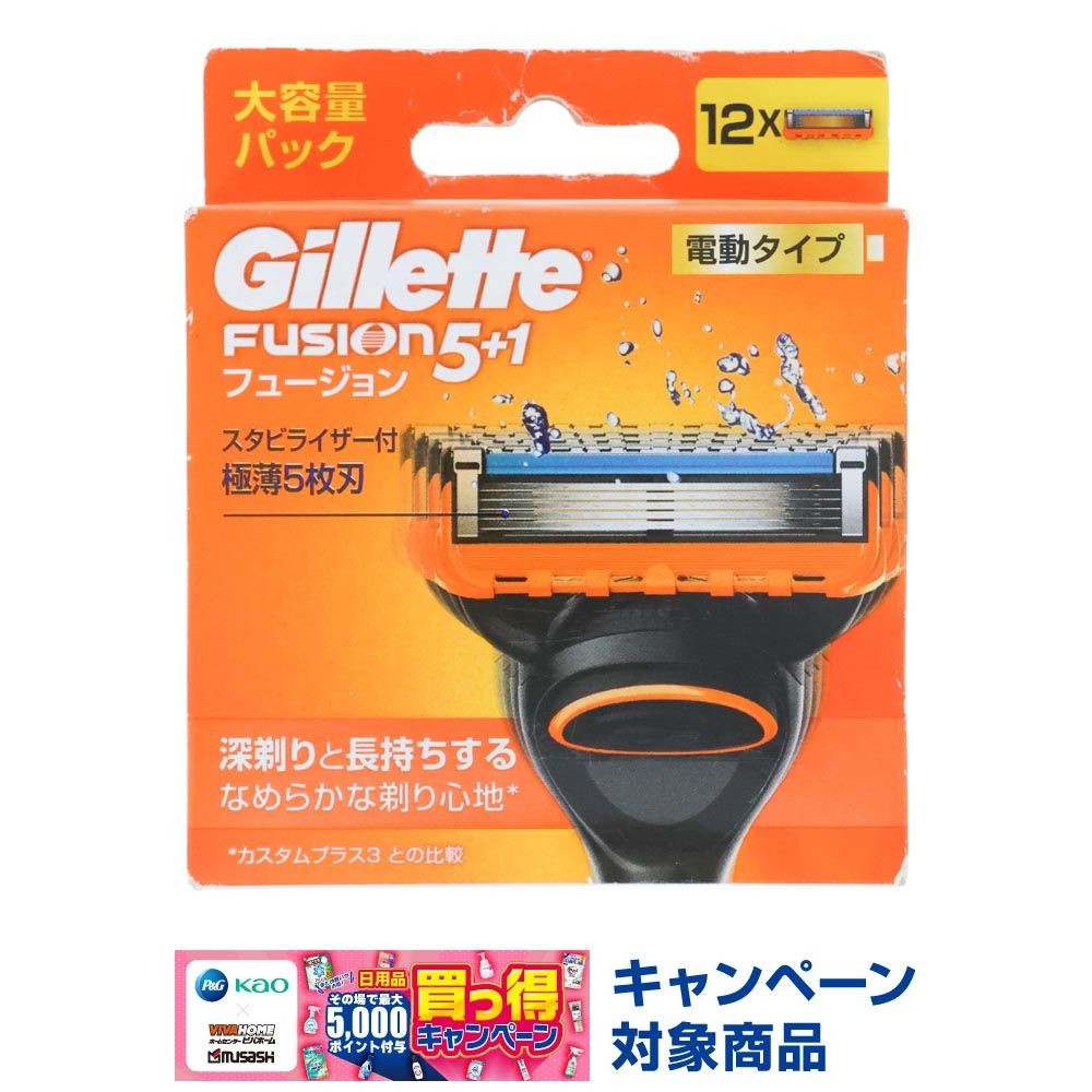 Ｐ＆Ｇ　ジレット　フュージョン５＋１パワー　替刃　１２個入, 替刃, 12個入