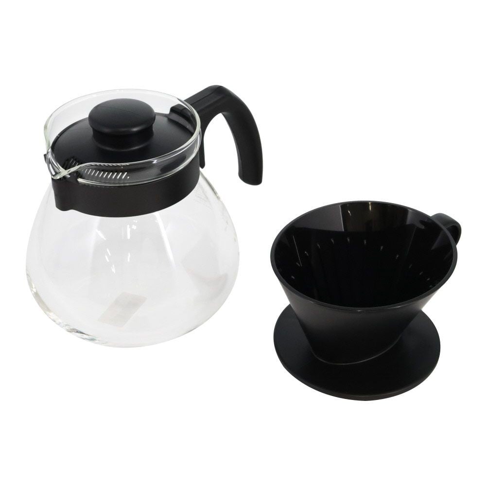 テコ ドリッパーセットTCDNー100ーB, ブラック, 1L