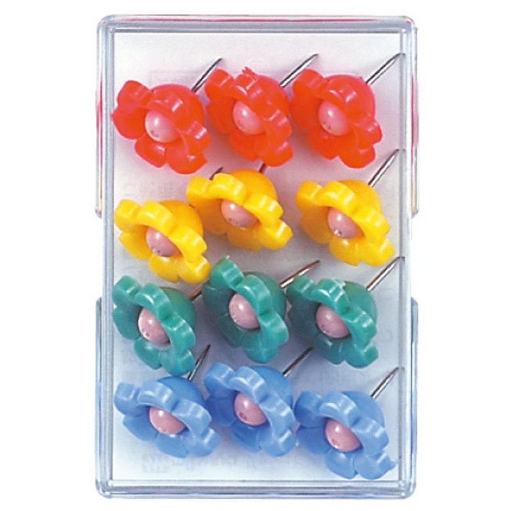 ミツヤ　フラワーピン　ＦＰー150, 4色アソート, 12本入り