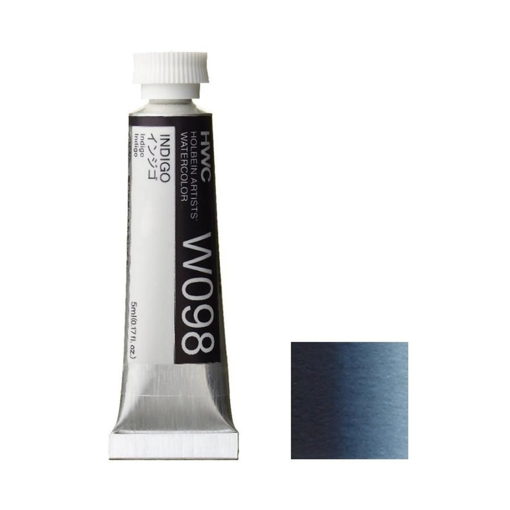 ホルベイン 透明水彩絵具 2号 (5ｍｌ) W098 インジゴ, W098インジゴ, 2号 (5ｍｌ) 