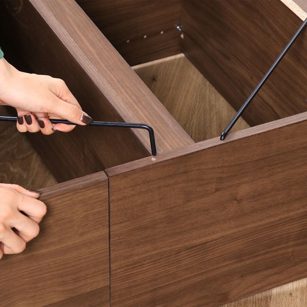 不二貿易 ＥＺＢＯオープンラック６段　ＭＢＲ【メーカー直送・代引不可】, ブラウン, 幅600mm&times;奥行306mm&times;高さ1800mm