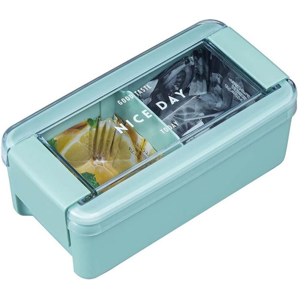 ランチボックス1段ブルー　イージーケア, ミント, 520ml