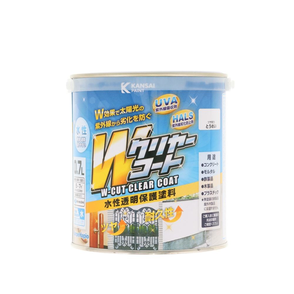 Wカットクリヤー とうめい 0.7L, ツヤありとうめい, 0.7L