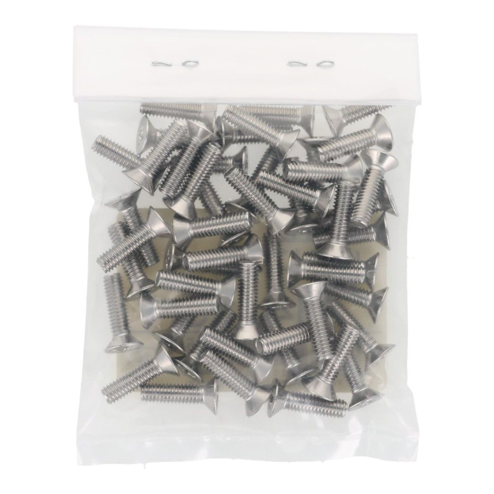 ＯＨＳＡＴＯ　ステンレス　小ねじ　皿　Ｍ４&times;１５　５０入, ステンレス, 50個入り