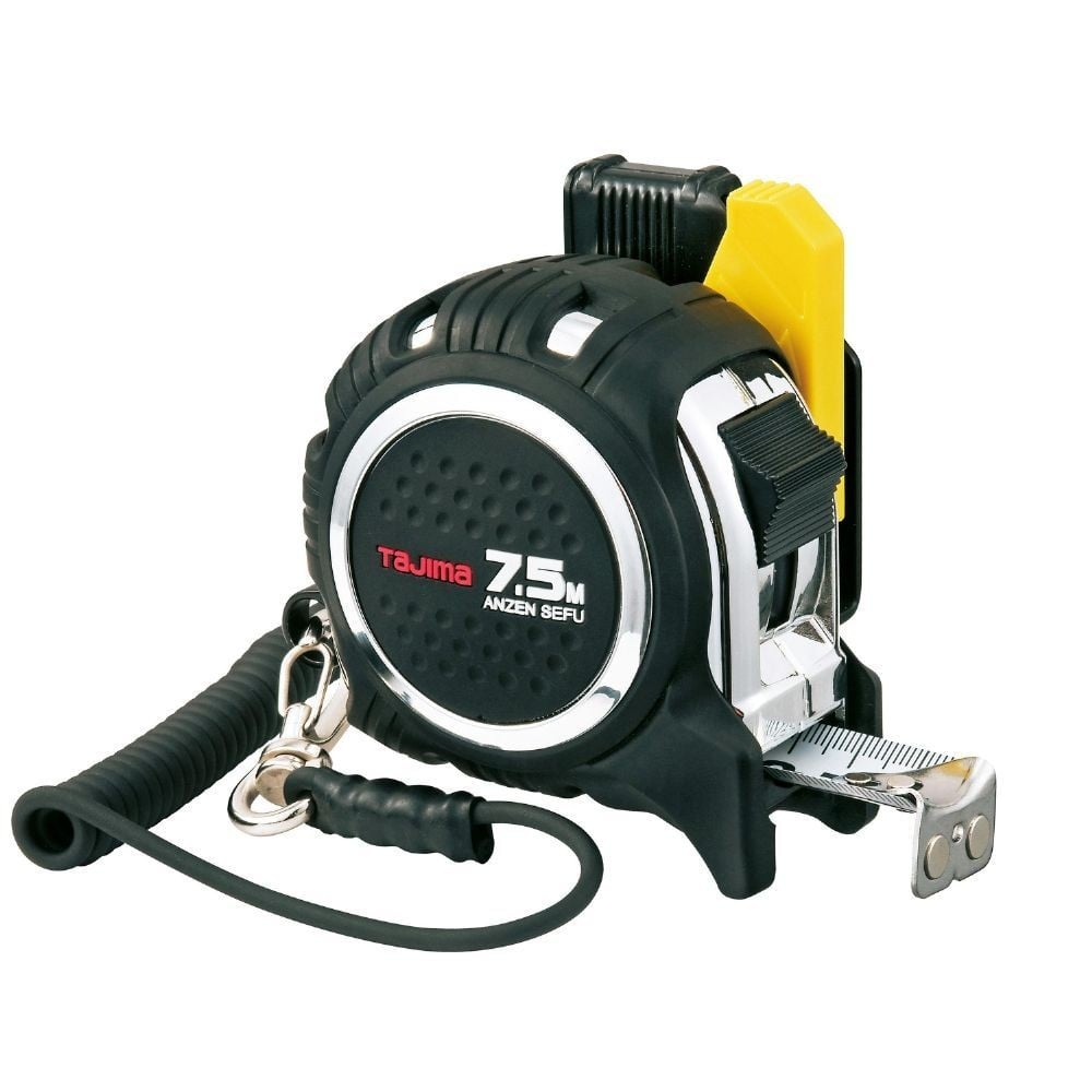 TAJIMA（タジマ）　安全コンベ 25mm幅7.5ｍ セフマグ　CAZ4M2575, ブラック, 7.5m