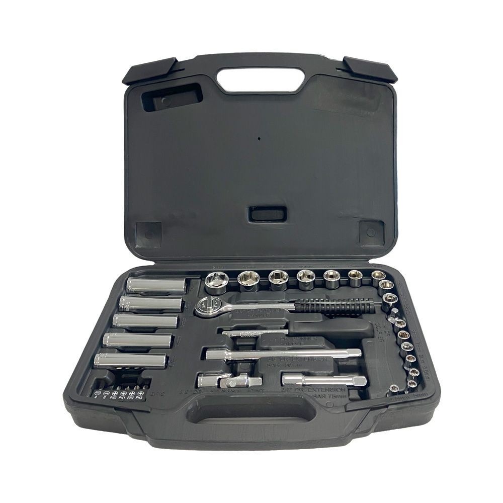 ウィザ WIZ'A ソケットレンチセット 33PCS WZSW-33, WZSW-33, 幅320mm&times;奥行71mm&times;高さ250mm