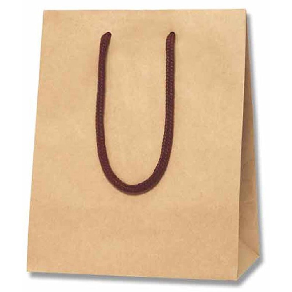 紙袋　カラーチャームバッグ　20-12　クラフト, クラフト, 20-12