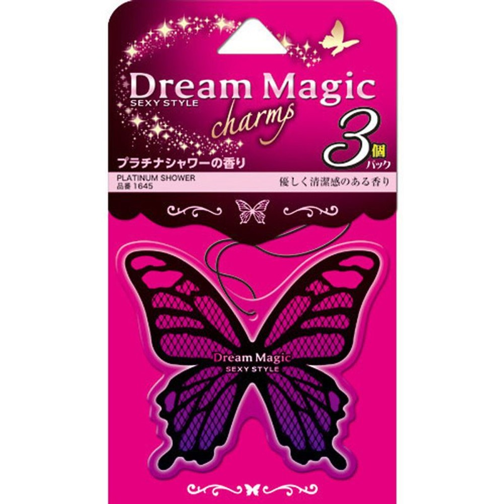 ドリームマジック チャーム3個パック プラチナシャワー, ピンク, 3個入り