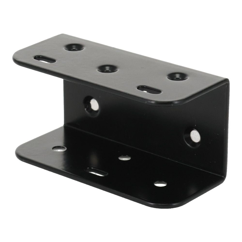 ２&times;４金具コの字型　８０&times;３７&times;４２, 黒, コの字