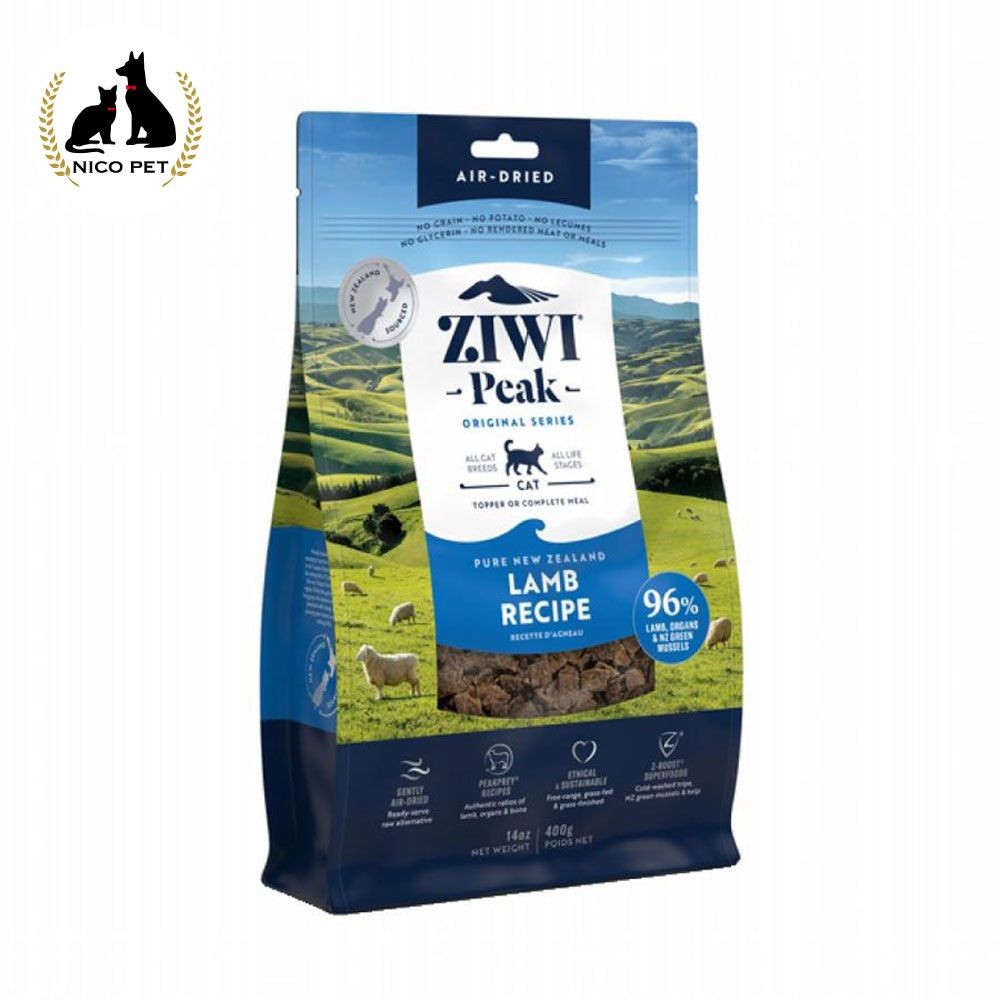 ZiwiPeak エアドライ・キャットフード ラム 400g, ラム, 400g