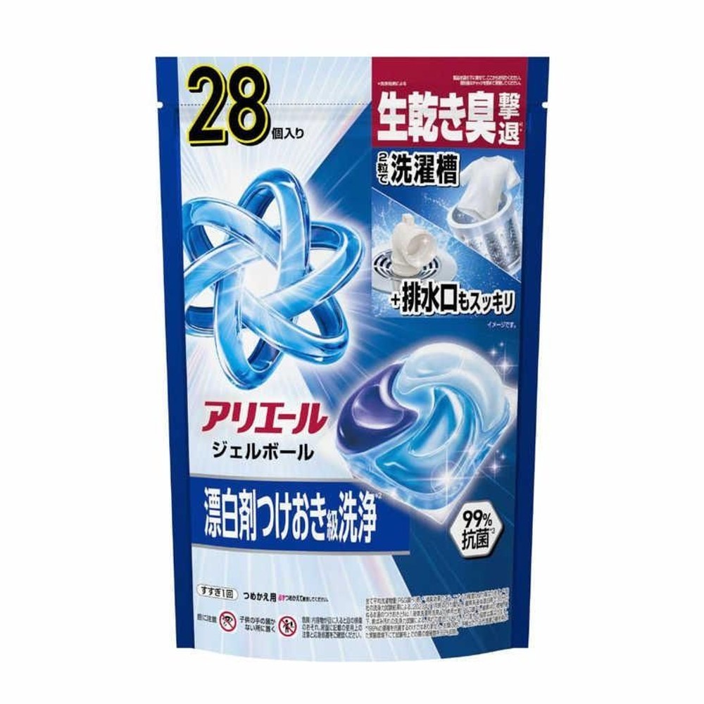 P＆G アリエール ジェルボールプロ つめかえ ハイパージャンボサイズ 28個, ハイパージャンボ, 28個