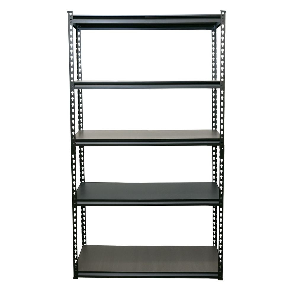 組立簡単なリバーシブル棚の安心ラック  120cm幅, ブラック, 120cm幅