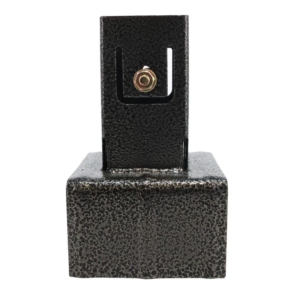 ラティス用柱固定金具　１０ｃｍブロック用, ブラック, 10cmブロック用