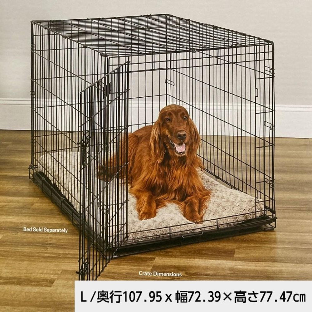 折りたたみ式軽量スチールケージ　アイクレイト, ブラック（XS）, XS