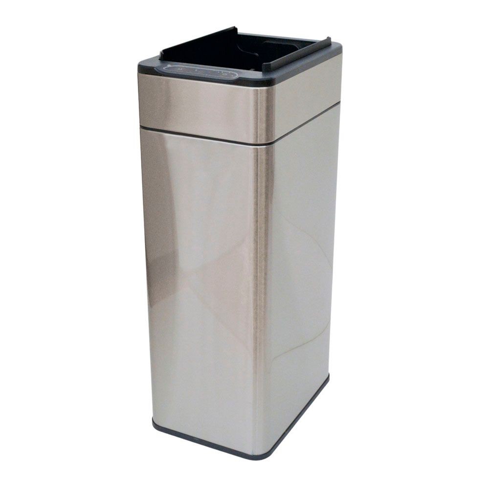 WIZ'A　ウィザ　両開きステンレスセンサーペール４０Ｌ, シルバー, 40L