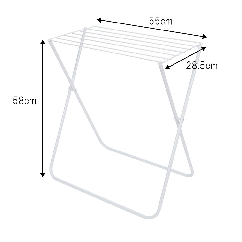 デザイン　タオルハンガースタンド７枚掛け, ホワイト, 7枚掛け