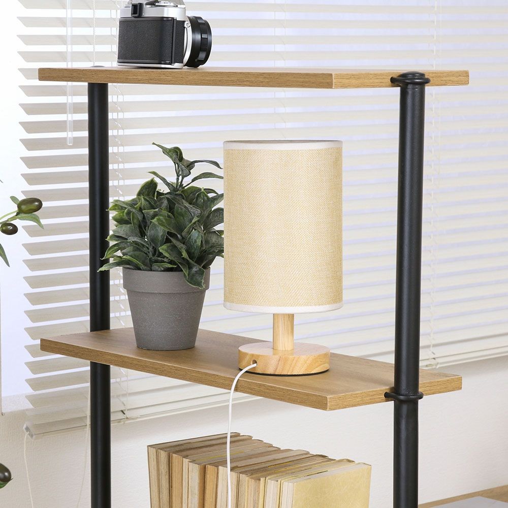 不二貿易 ＥＺＢＯワイヤーロック片袖デスク　ＯＡＫ　ＮＡ【メーカー直送・代引不可】, ナチュラル, 幅1220mm&times;奥行565mm&times;高さ1370mm