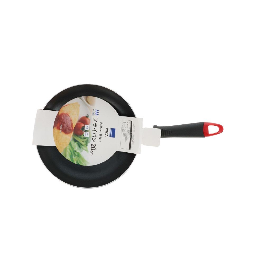 ウィザ WIZ'A 内面フッ素加工フライパン　ガス火用　２０ｃｍ, レッド, 20cm