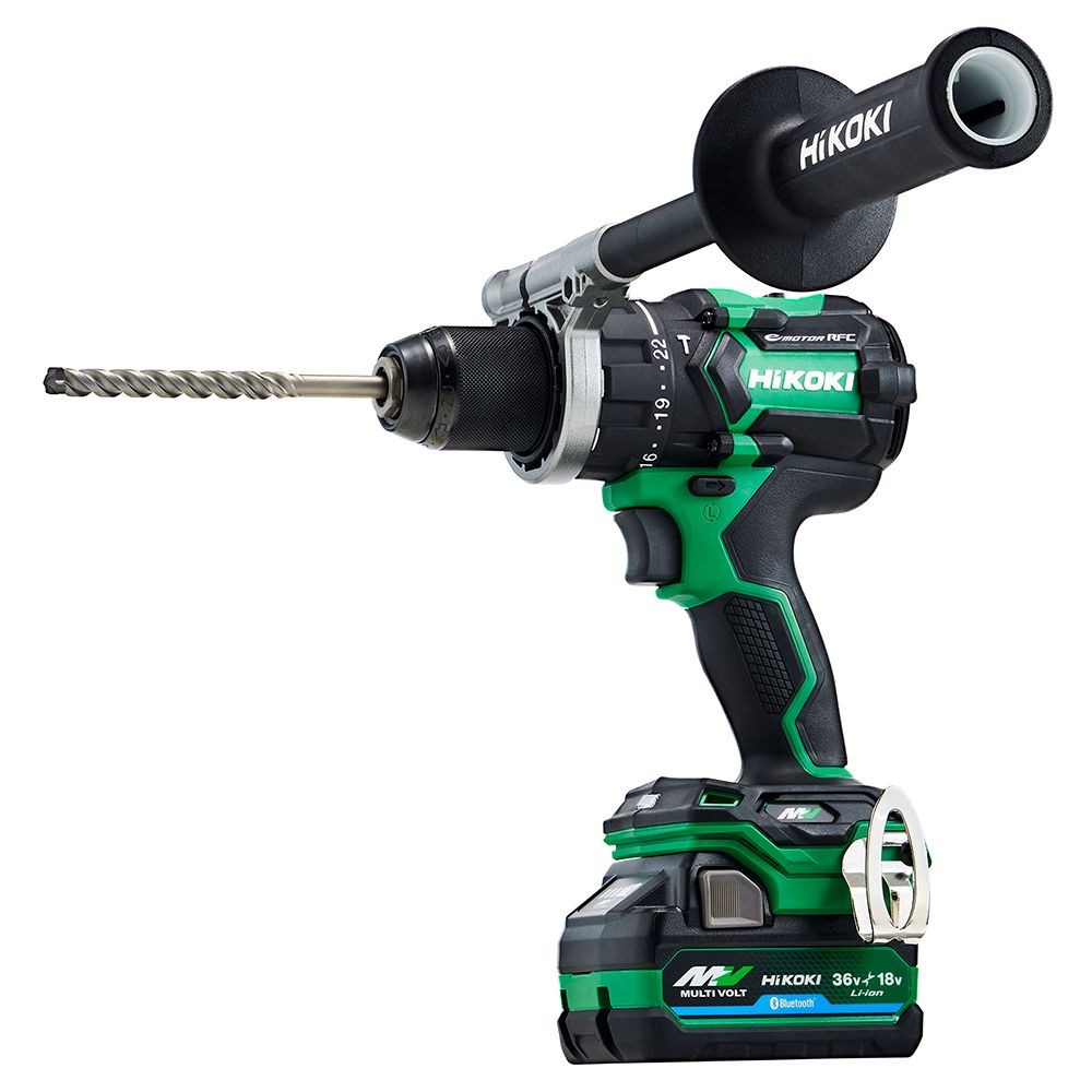 ハイコーキ　HIKOKI ３６Ｖ振動ドリル（蓄電池２個、充電器付き、垂直スタンド付き） DV36DC (2XPSZ), グリーン, DV36DC (2XPSZ)