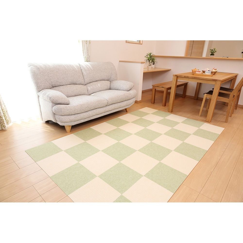 吸着ぴたマット　9Ｐ, ブラウン, 幅300mm&times;奥行300mm&times;厚み4mm