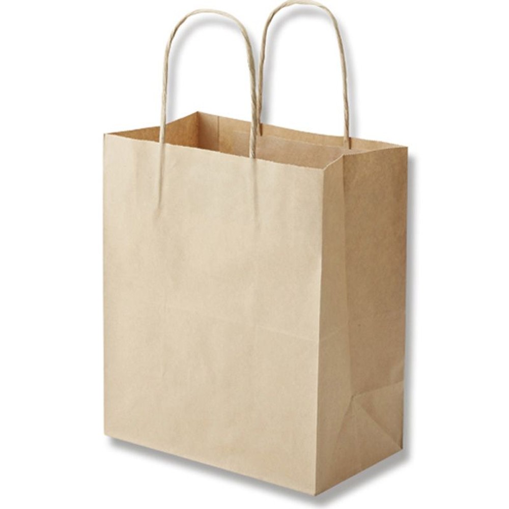 紙袋　25チャームバッグ　21-12　未晒無地　50枚, 未晒無地, 21-12