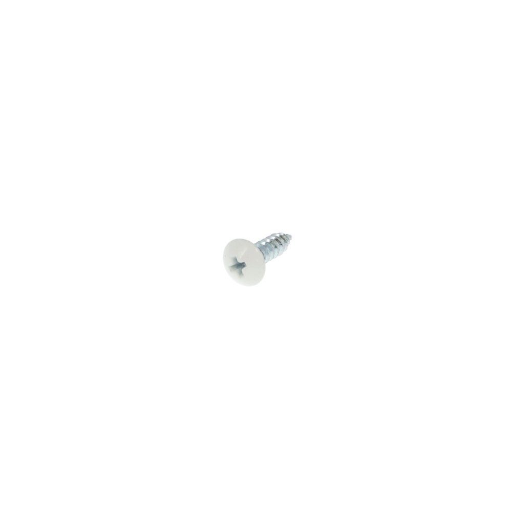 カラータッピングトラス　白　３&times;１０　６３４ー０９５１, 頭部/白, 3&times;10