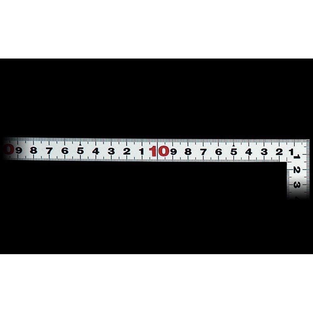 曲尺平ぴた シルバー 50cm裏面角目 JIS, シルバー, 50cm
