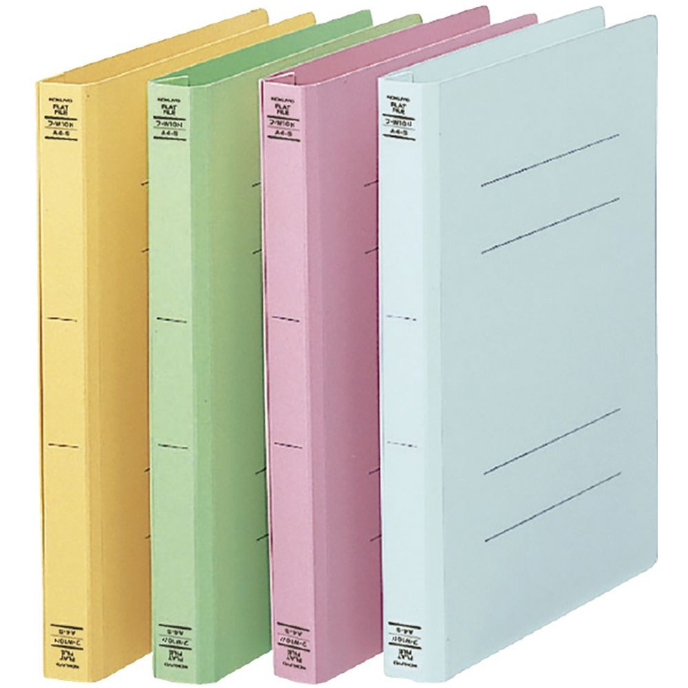 【20冊セット】コクヨ　フラットファイルW樹脂製とじ具 A4縦 25mmとじ 青　フーＷ１０Ｂ【メーカー直送・代引不可】, 青, A4-S