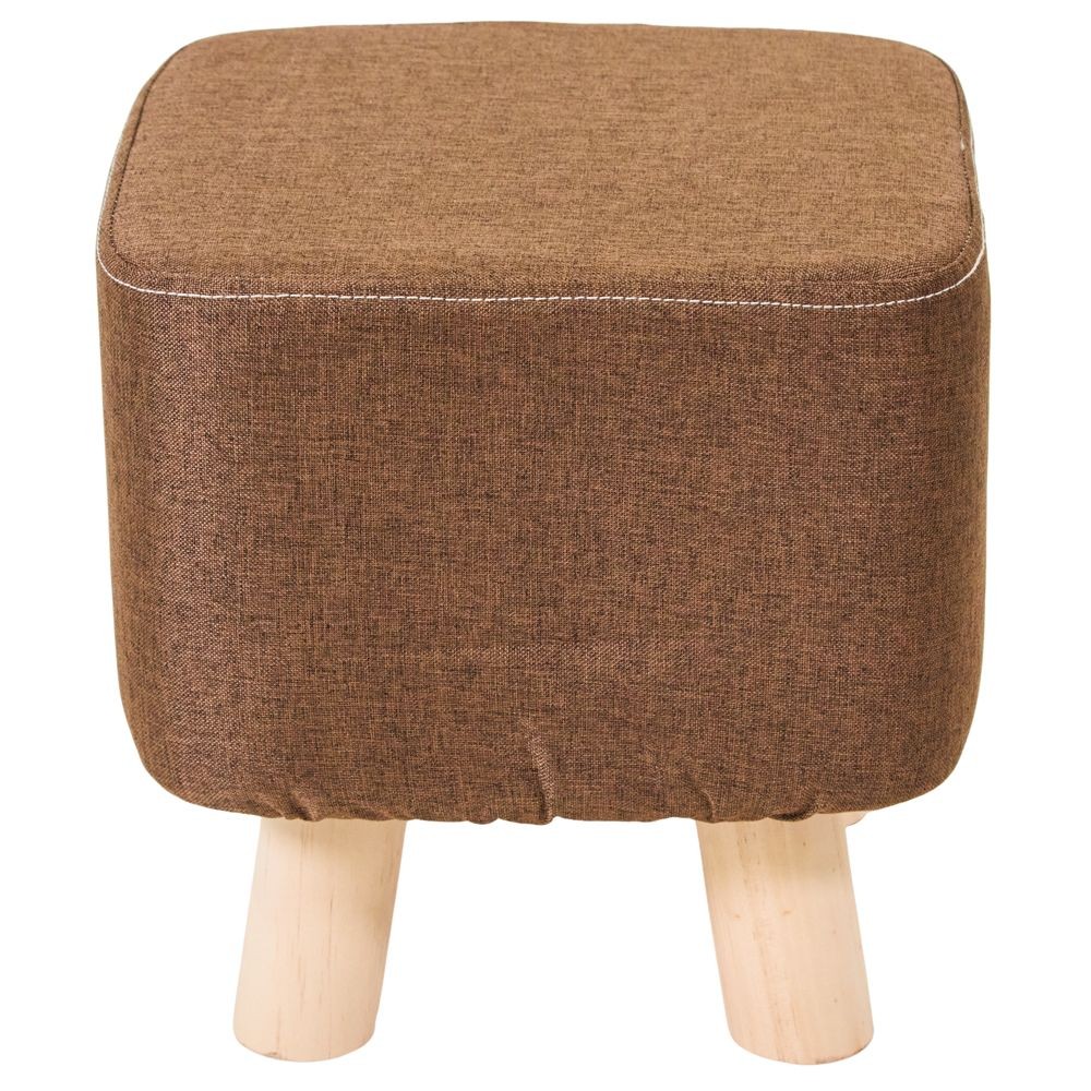 木脚ミニスツール　四角, ネイビー, 四角