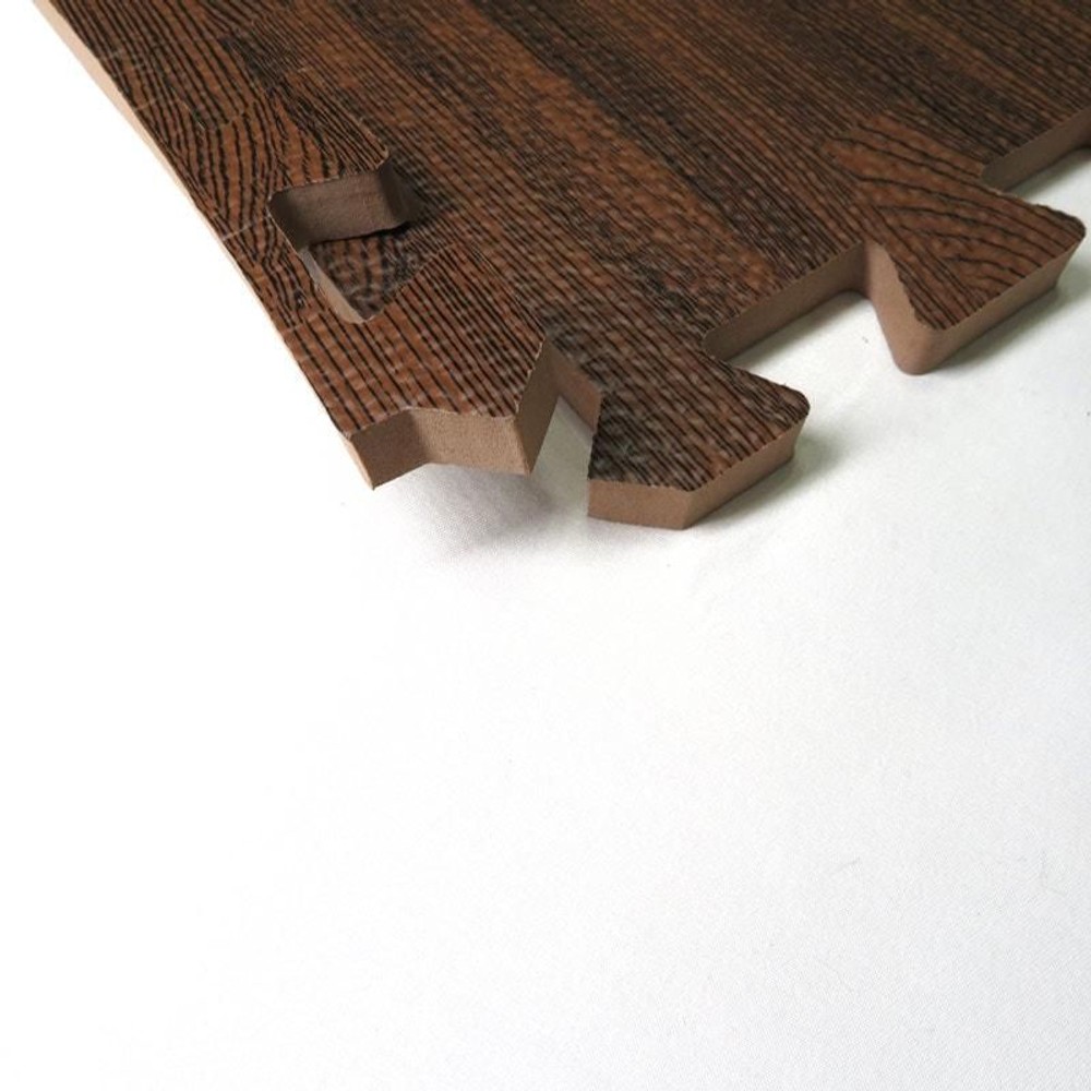 つなげるソフトマット　9枚組　木目柄, ホワイト, 9枚組