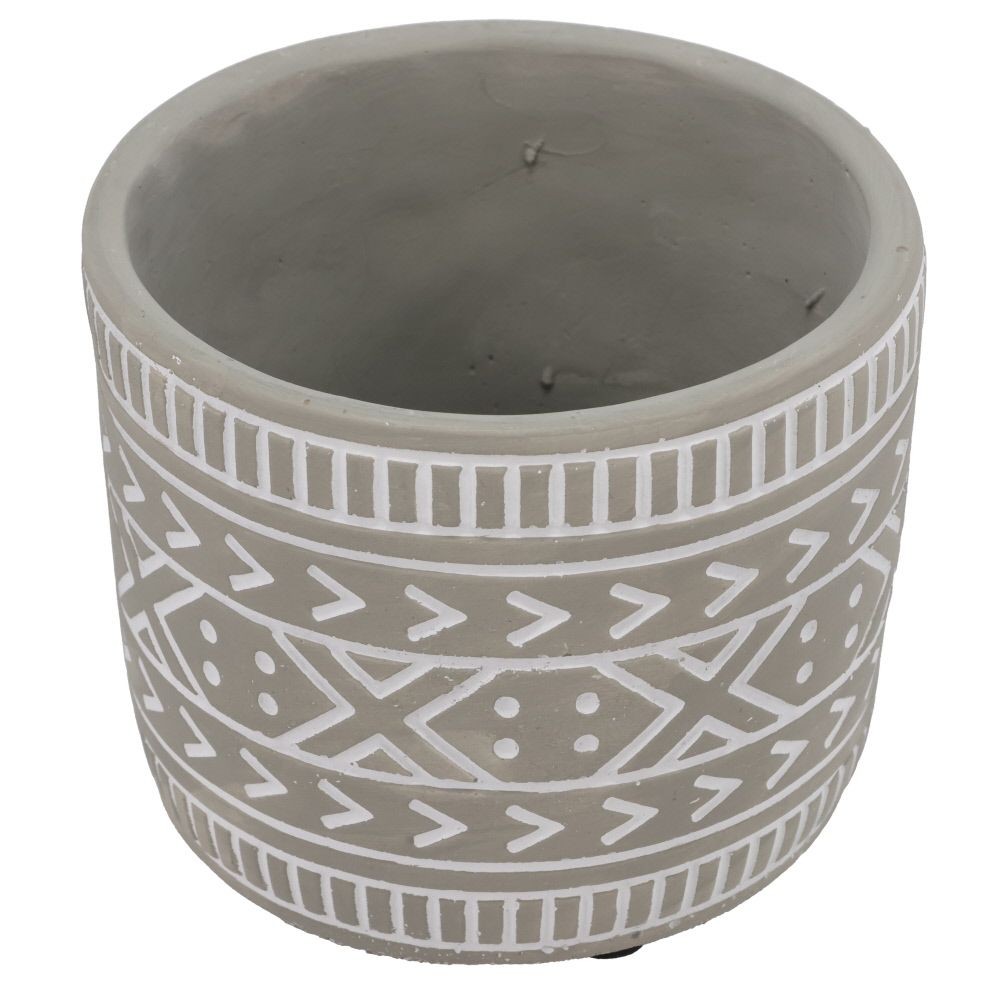 デザインセメントポット　ＧＹ　Φ14．2×Ｈ12．5, グレー, Φ14．2×Ｈ12．5