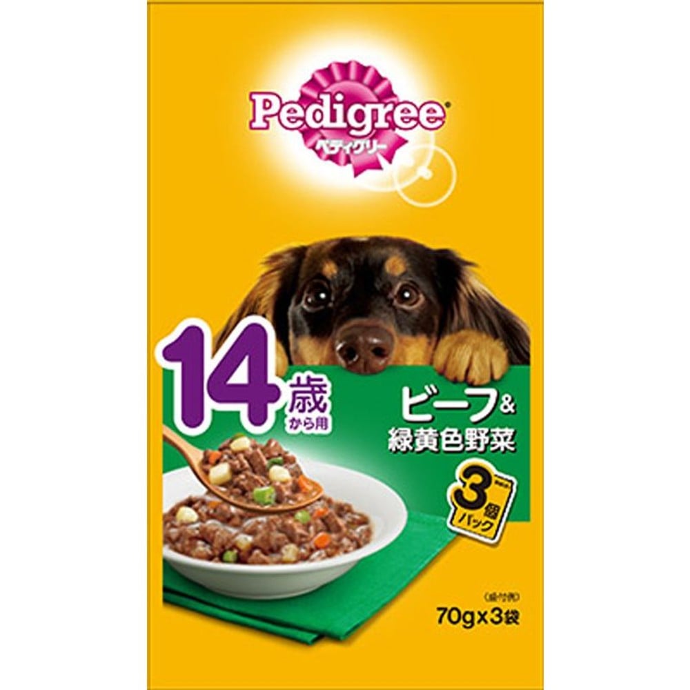 ペディグリー3Ｐ　14歳ビーフ＆野菜, その他カラー１, その他サイズ１