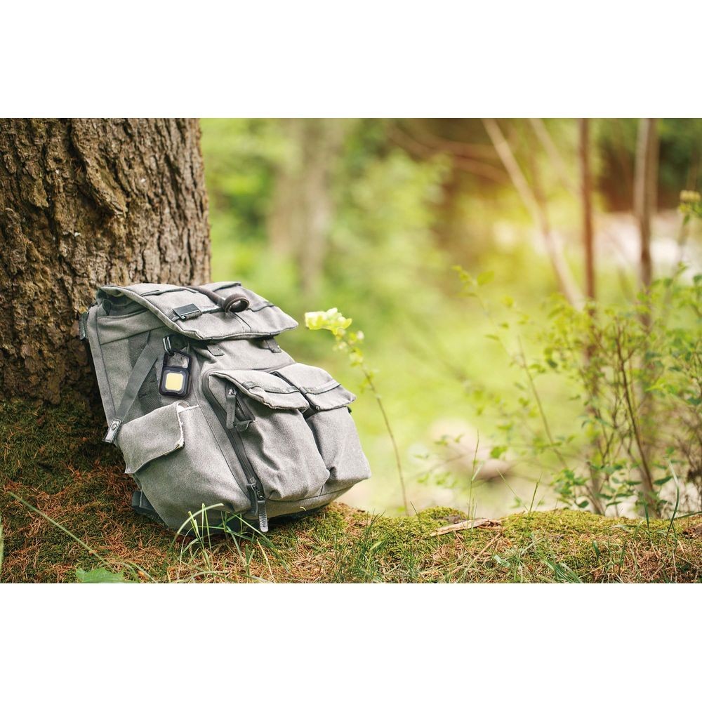 ムサシ（MUSASHI） 充電式　スーパーフラッシュライト　６W　６００ルーメン　ブラック COB-WL005BK, 黒, 600lm