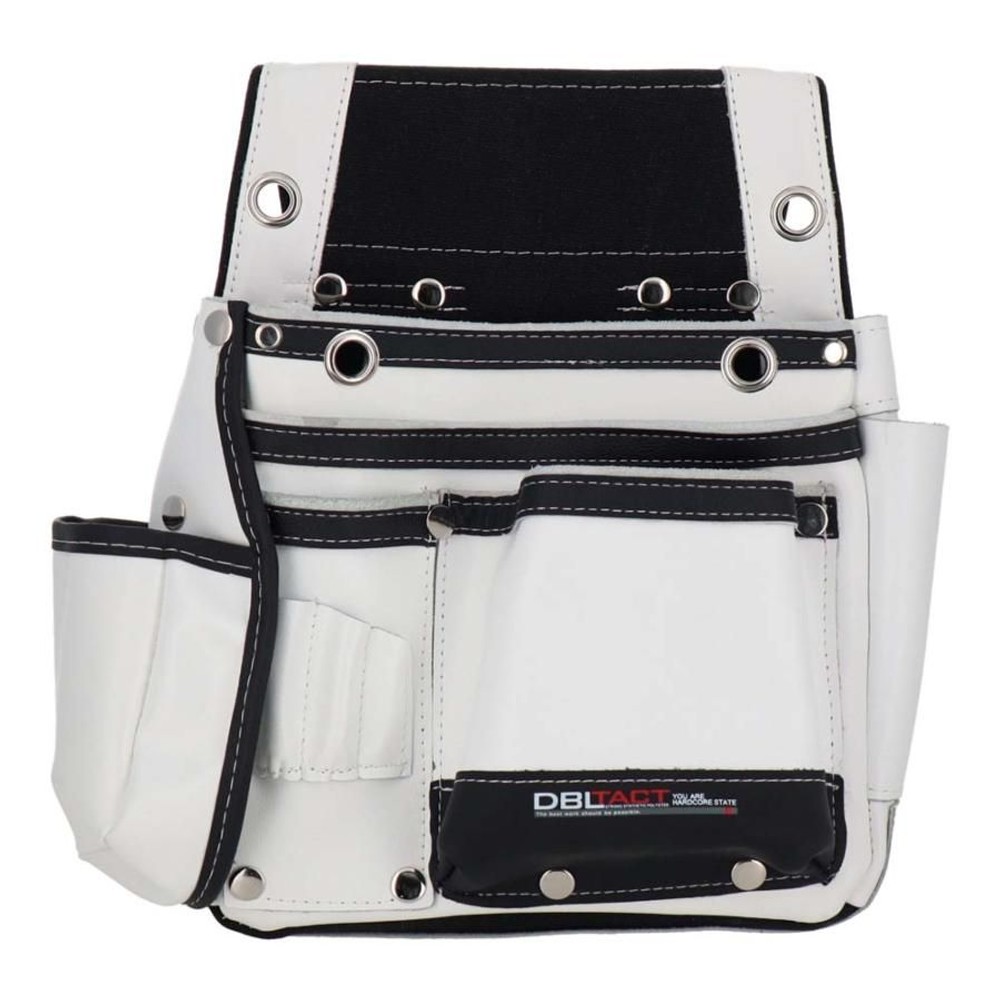 DBLTACT 本革卓越　釘袋　2段　墨ツボケース付　DTL-11, ホワイト, 2段 墨坪ケース付